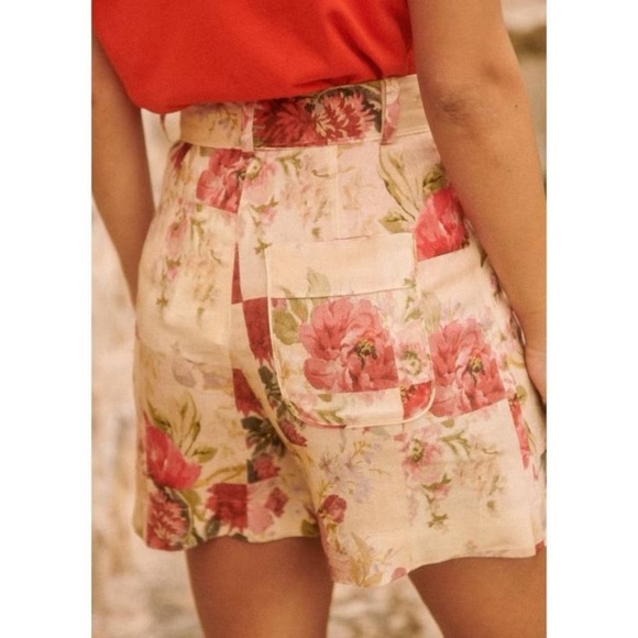 🌿|NWT| Sézane Alberello Shorts in Patchwork Flowers - Picture 3 of 11